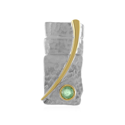 Ciondolo in argento con Smeraldo Etiope (MONOSONO COLLECTION)