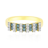 Anello in oro con Diamante Blu SI2