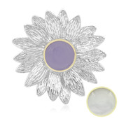 Ciondolo in argento con Giada Lavanda (MONOSONO COLLECTION)