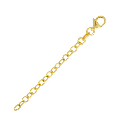 Estensore per collane in Argento 925 placcato Oro giallo - 6 cm - 0,95 g