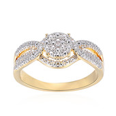 Anello in ottone con Diamante I3 (I) (Juwelo Style)