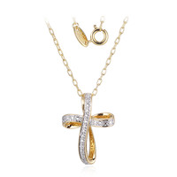 Collana in ottone con Diamante I3 (I) (Juwelo Style)