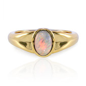 Anello in oro con Opale Nero Crystal di Lightning Ridge (Mark Tremonti)