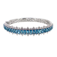 Bracciale in argento con Topazio Blu Londra (Dallas Prince Designs)