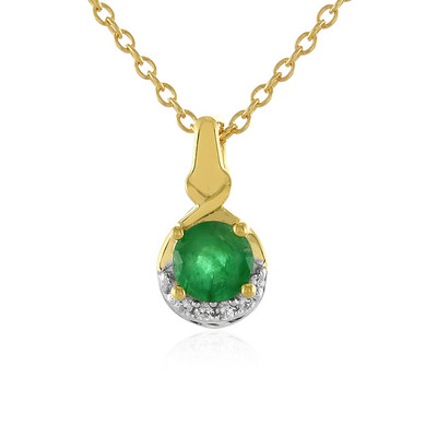 Collana in argento con Smeraldo Brasiliano