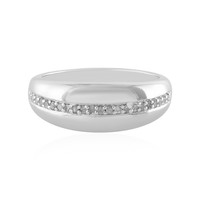 Anello in argento con Diamante I4 (J)