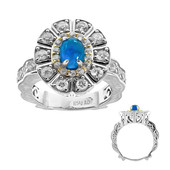 Anello in argento con Apatite Blu Neon (Dallas Prince Designs)
