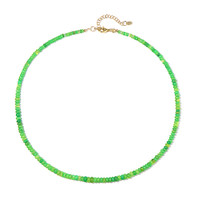 Collana in argento con Opale Verde
