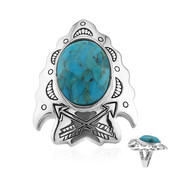 Anello in argento con Turchese Kingman Mohave Blu (Art of Nature)