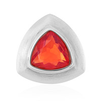 Ciondolo in argento con Opale Rosso dell'Etiopia