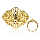 Anello in oro con Diamante Champagne I1 (Ornaments by de Melo)