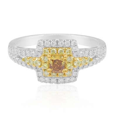 Anello in oro con Diamante Arancione SI (CIRARI)