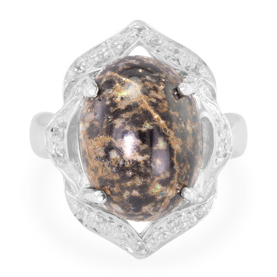 Anello in argento con Opale Leopardo