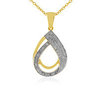 Collana in argento con Diamante I4 (J)