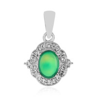 Ciondolo in argento con Opale Verde dell'Etiopia