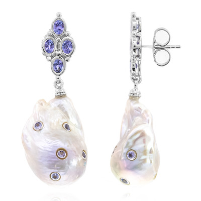 Orecchini in argento con Perla di Acqua Dolce (Dallas Prince Designs)