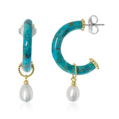 Orecchini in argento con Turchese Kingman Mohave Blu (Dallas Prince Designs)