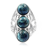 Anello in argento con Malachite Azzurrite