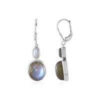 Orecchini in argento con Labradorite Blu Maniry (KM by Juwelo)