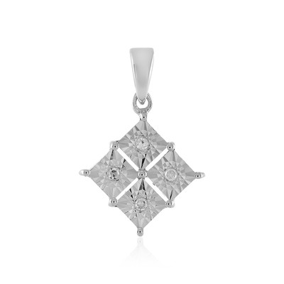 Ciondolo in argento con Diamante I2 (H)