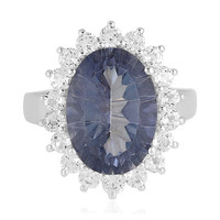 Anello in argento con Quarzo Mistico Blu
