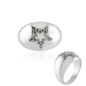 Anello in ottone con Diamante Verde I3 (Juwelo Style)