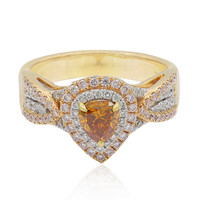 Anello in oro con Diamante Arancione (CIRARI)