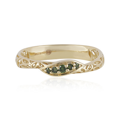 Anello in oro con Diamante Verde I1 (Ornaments by de Melo)