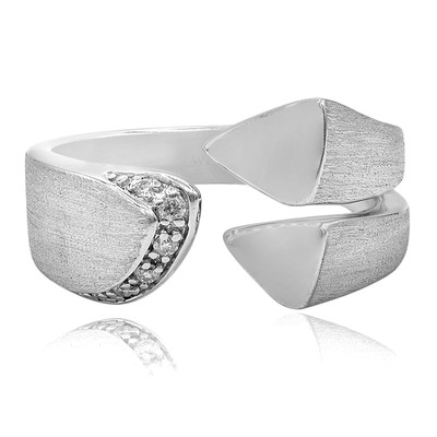Anello in argento con Diamante I1 (I)  (Annette)