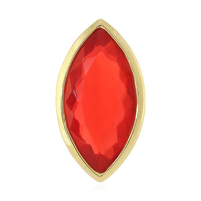 Ciondolo in argento con Opale Rosso dell'Etiopia (MONOSONO COLLECTION)