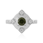 Anello in argento con Zircone Ceylon Verde