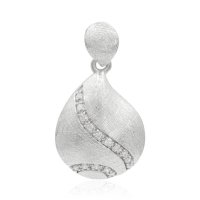 Ciondolo in argento con Diamante I1 (G) (Annette)