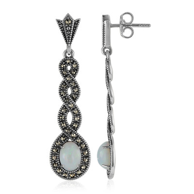 Orecchini in argento con Opale di Welo (Annette classic)