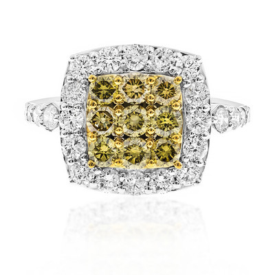 Anello in oro con Diamante Verde SI1 (CIRARI)
