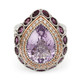 Anello in argento con Ametista Rose de France (Dallas Prince Designs)