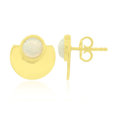 Orecchini in argento con Opale Bianco