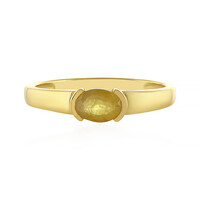 Anello in argento con Zaffiro Giallo del Madagascar