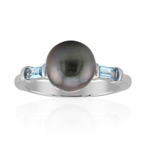 Anello in argento con Perla Tahitiana (TPC)