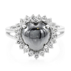 Anello in argento con Ematite Nera