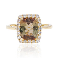 Anello in oro con Andalusite