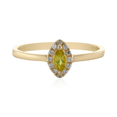 Anello in oro con Sfene