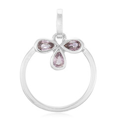 Ciondolo in argento con Zaffiro Ceylon Porpora (non riscaldato)