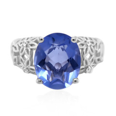 Anello in argento con Fluorite Cangiante