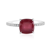Anello in platino con Rubino del Madagascar