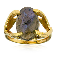 Anello in argento con Labradorite