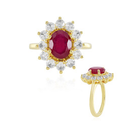 Anello in argento con Rubino del Madagascar