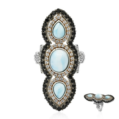 Anello in argento con Larimar (Dallas Prince Designs)