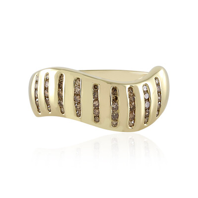 Anello in oro con Diamante Champagne I2 (de Melo)