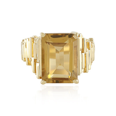 Anello in argento con Quarzo Champagne