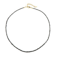 Collana in argento con Diamante Nero